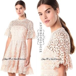 Anthropologie NWT Shoshanna blush eyelet dress *shop@iamwarrior